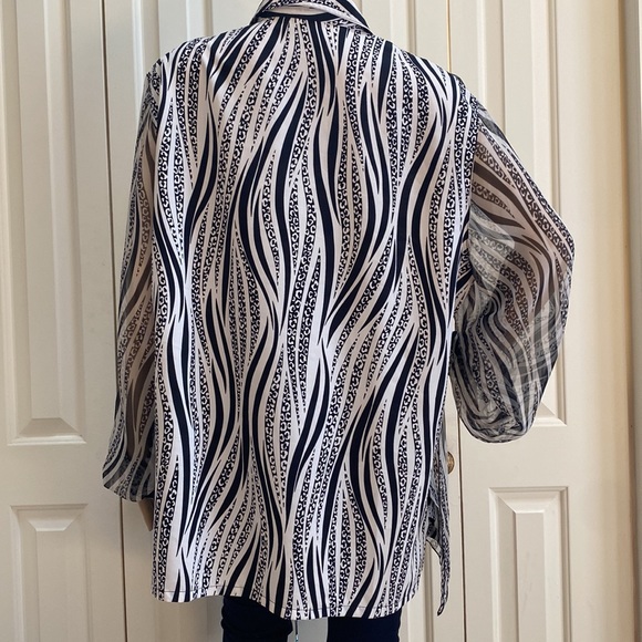 Boa Fashion Vintage XXL Button Front Long Sleeve Blouse. - Picture 6 of 13